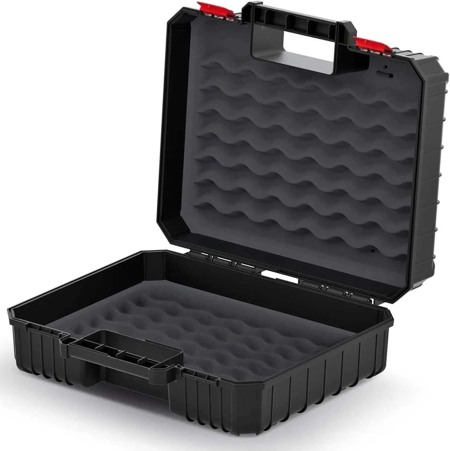Bild von Kistenberg Maschinenkoffer für Elektrowerkzeuge mit Schaumstoffeinlage, staubdicht, schwarz, 384 x 335 x 144 mm