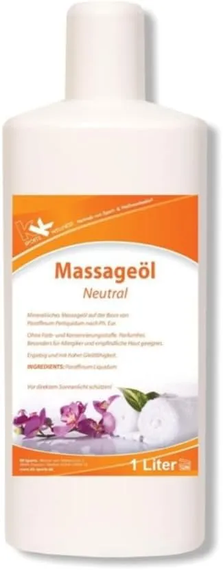 Bild von KK Hygiene Massageöl neutral in 1 Liter Flasche für Massagen