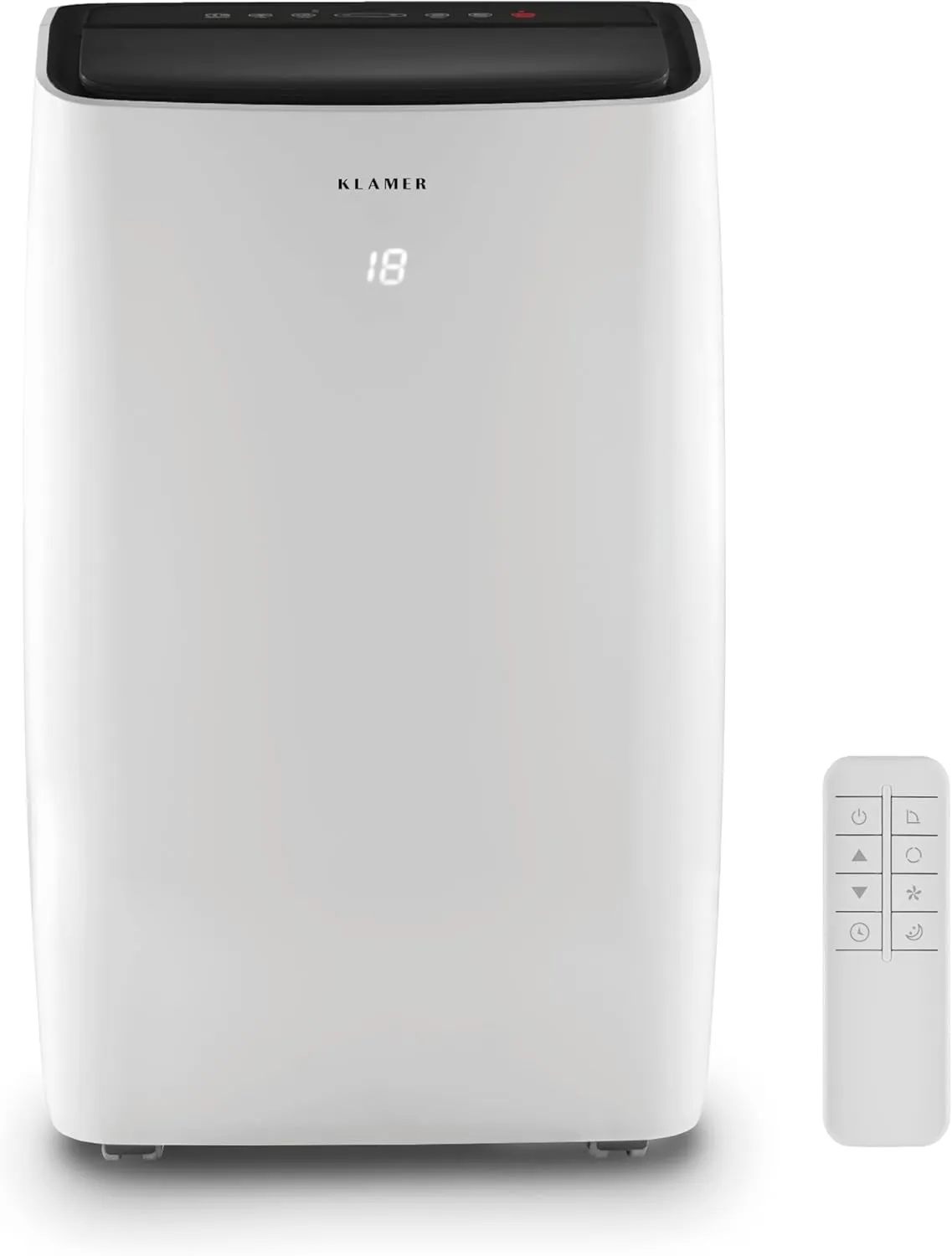 Bild von KLAMER Mobile Klimaanlage mit 14000 BTU für Räume bis 50 m², 3-in-1 Gerät mit Kühlung, Ventilation und Luftentfeuchter