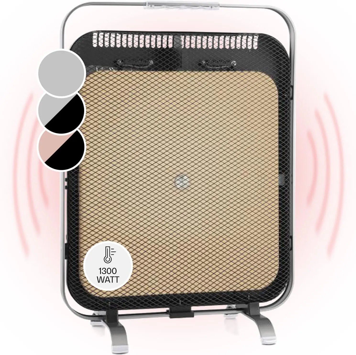 Bild von Klarstein Infrarotheizung 1300W tragbar mit Marmorspeicher und Thermostat
