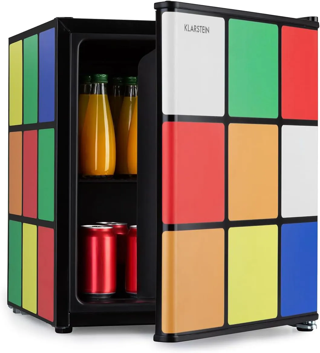 Bild von Klarstein Solve Mini-Kühlschrank mit 48 Litern Fassungsvermögen und einem Temperaturbereich von 0 bis 10 Grad Celsius