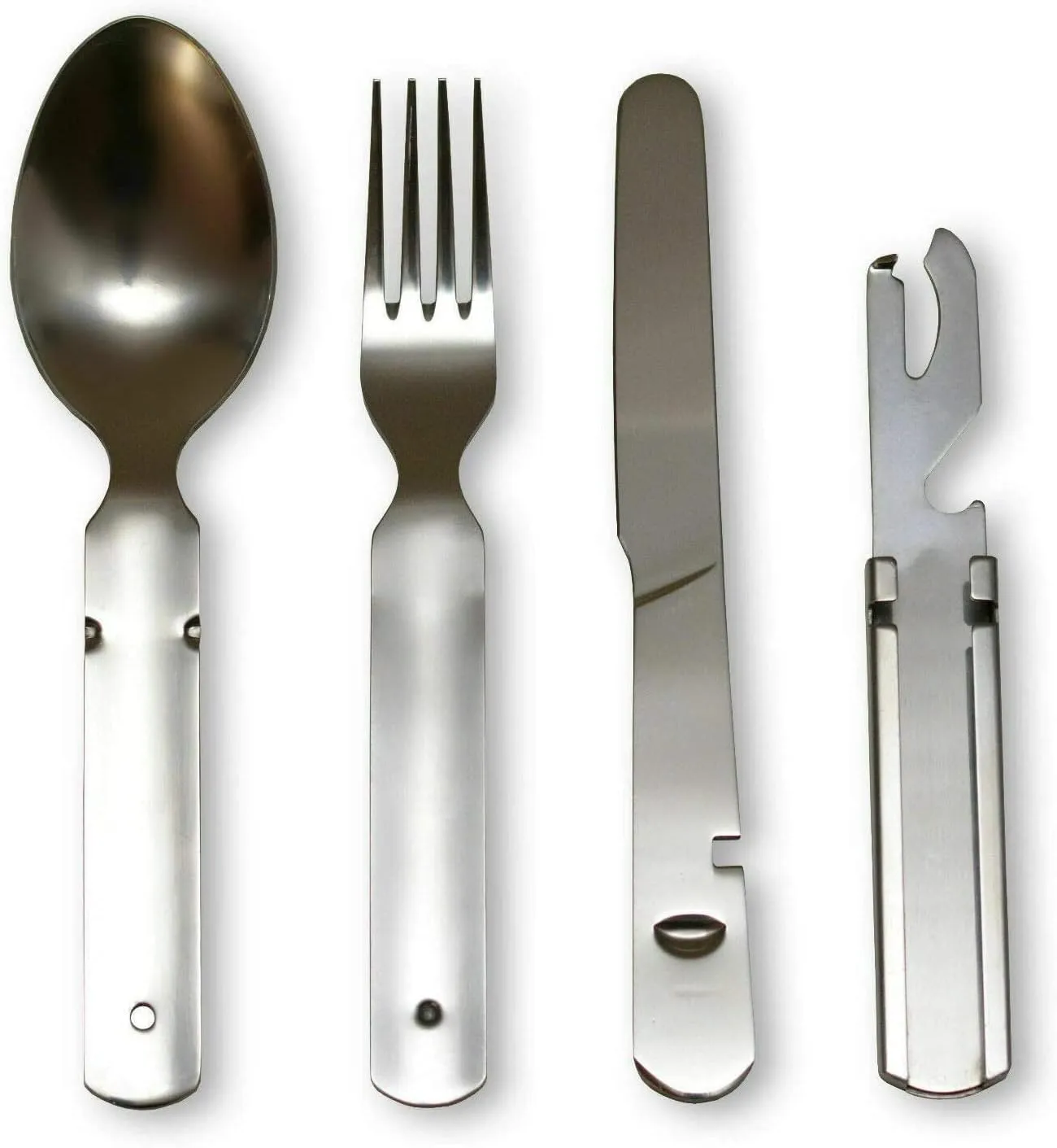 Bild von Klassisches Bundeswehr Edelstahl Besteckset 4-teilig für Camping und Outdoor