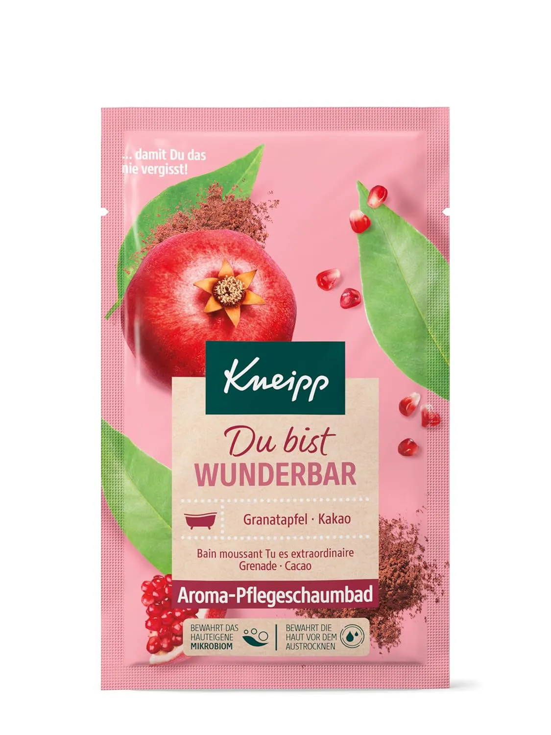 Bild von Kneipp Aroma-Pflegeschaumbad Du bist wunderbar mit Granatapfel und Kakao, 50 ml