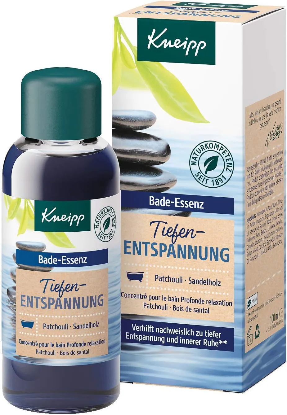 Bild von Kneipp Bade-Essenz Tiefenentspannung mit Patchouliöl und Sandelholzextrakt, 100 ml