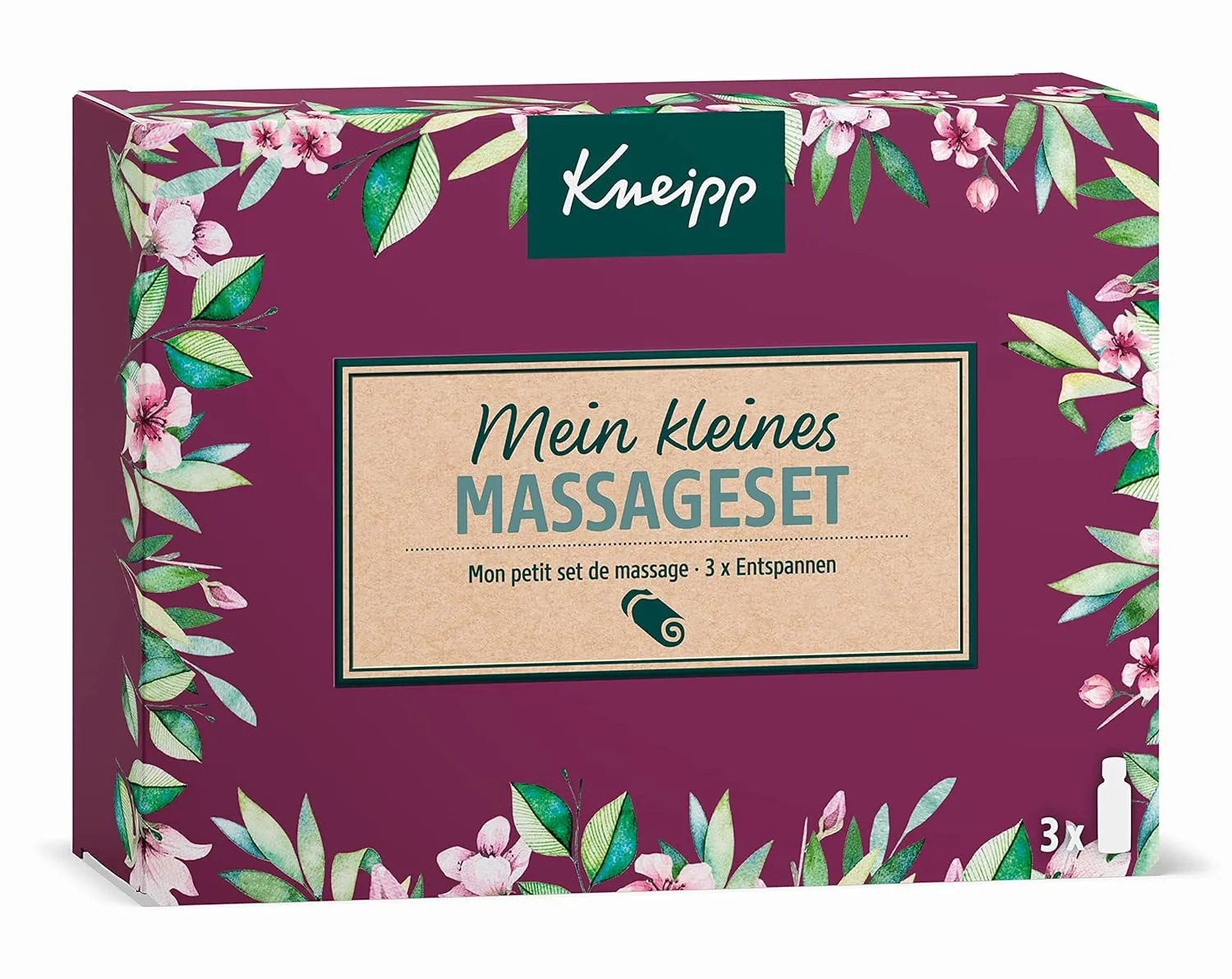 Bild von Kneipp Massage Geschenkpackung mit 3x20ml Massageöl