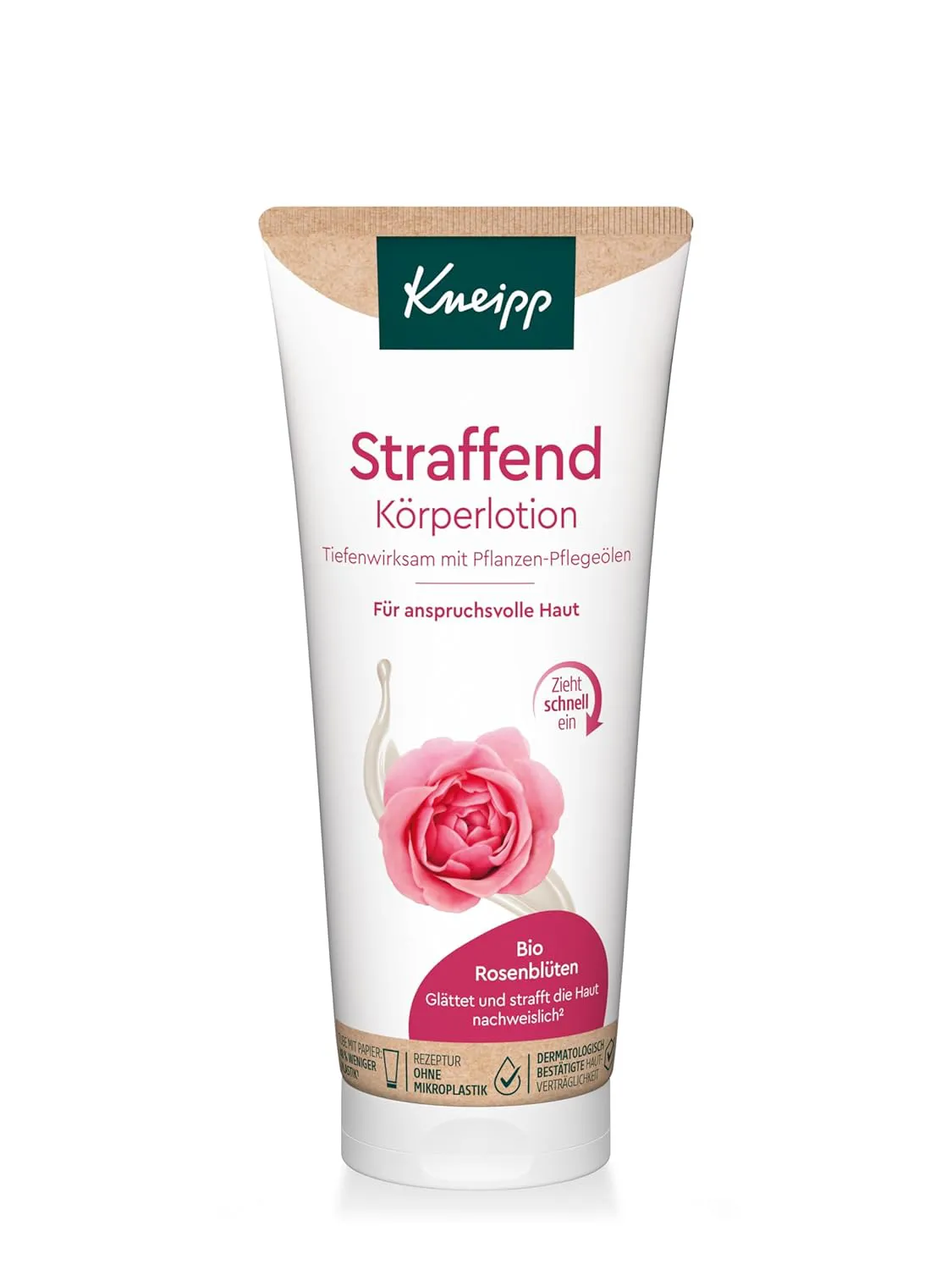Bild von Kneipp Straffende Körperlotion mit Bio-Rosenblütenextrakt 200 ml für anspruchsvolle Haut
