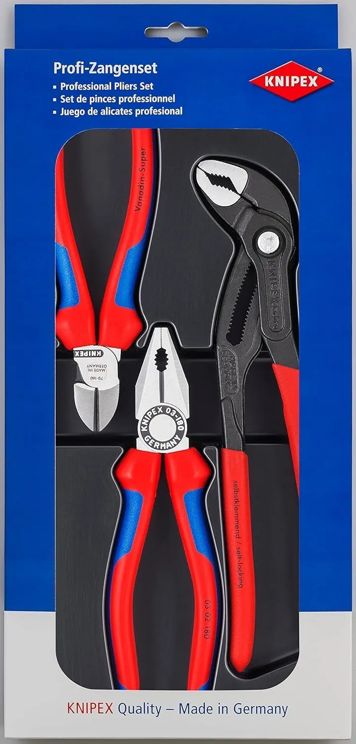Bild von KNIPEX 00 20 09 V01 Storchschnabelzange mit Schneide in Mehrfarbig