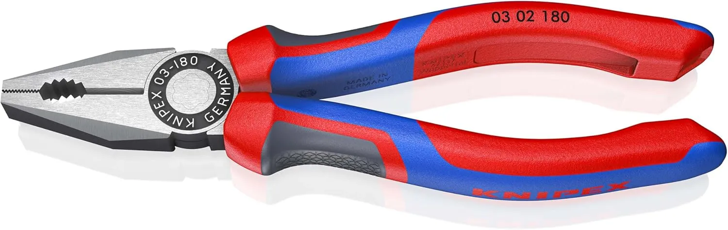 Bild von KNIPEX Kombizange 03 02 180 mit Comfort-Griffen, 180 mm, schwarz