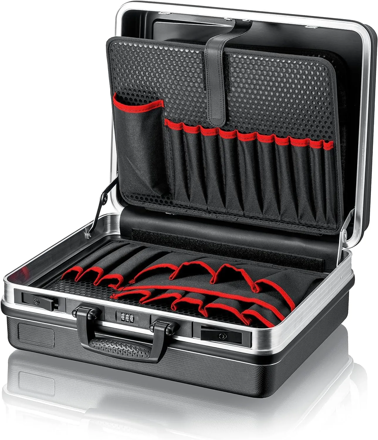 Bild von KNIPEX Werkzeugkoffer Basic mit 41 Steckmöglichkeiten und 27 Litern Volumen, Maße 465 x 200 x 410 mm, Artikelnummer 00 21 05 LE