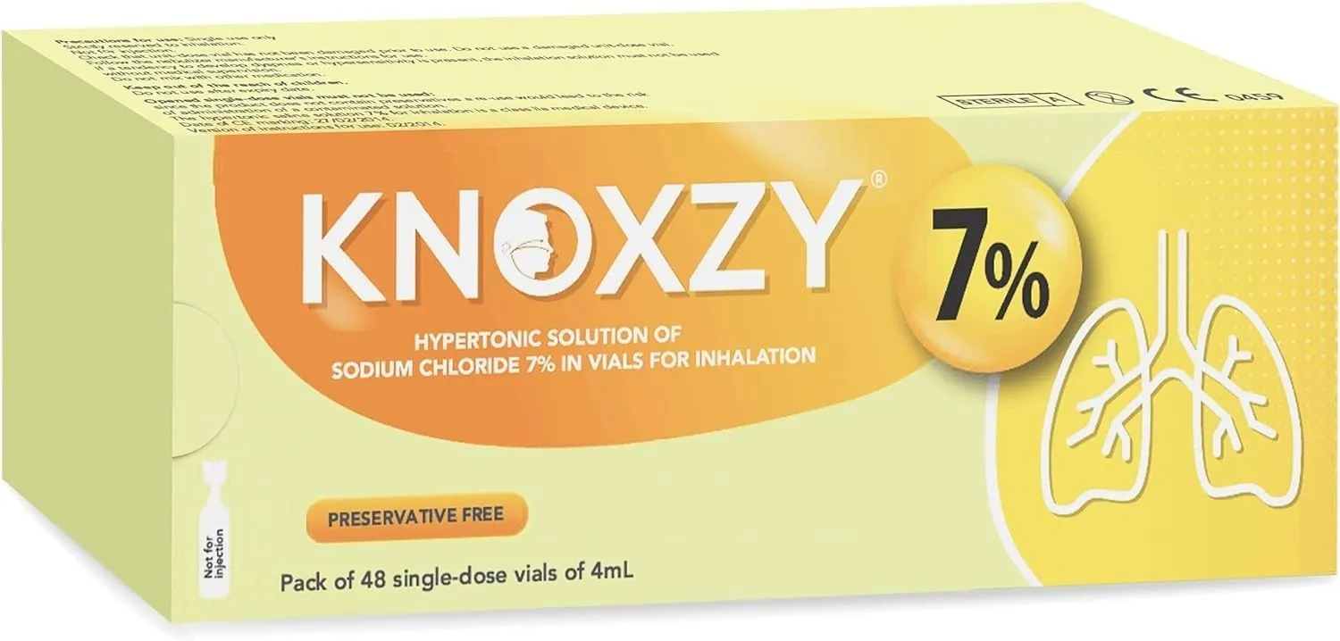 Bild von KNOXZY hypertonische Inhalationslösung 7% in 48 Ampullen à 4 ml für die Inhalation