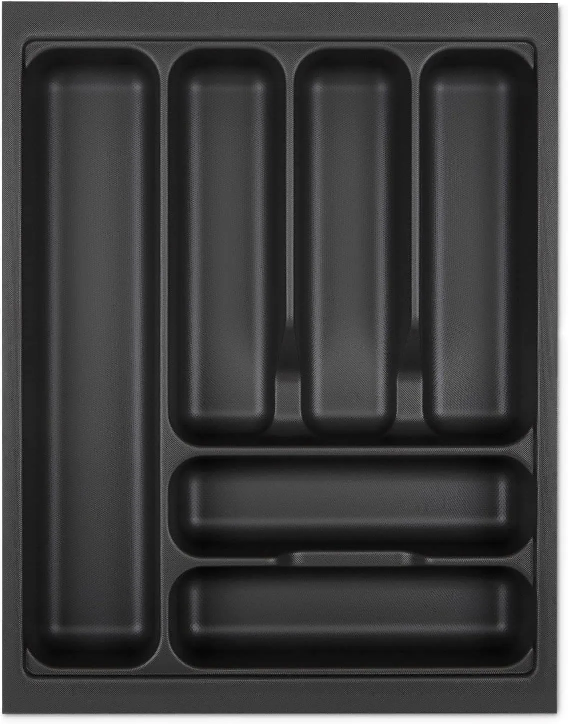 Bild von KÖNIG Besteckeinsatz in Lavagrau mit Perlstruktur für SO-Box, Blum Tandembox und ModernBox, geeignet für Korpusbreiten von 300 bis 1200 mm