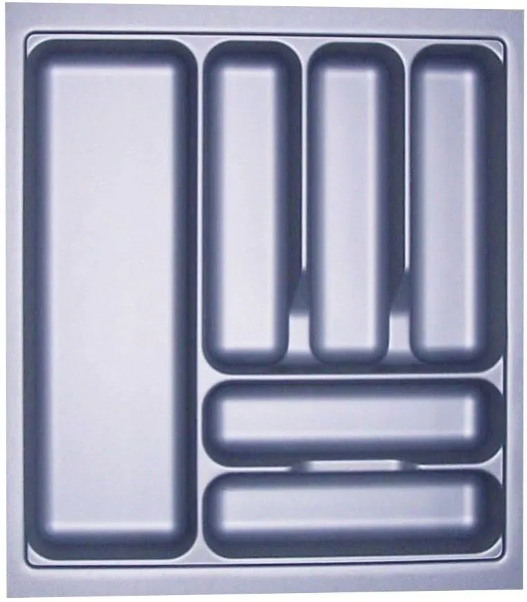 Bild von KÖNIG Besteckeinsatz in Silbergrau für SO-Box und Blum Tandembox mit Korpusbreiten von 300 bis 1200 mm