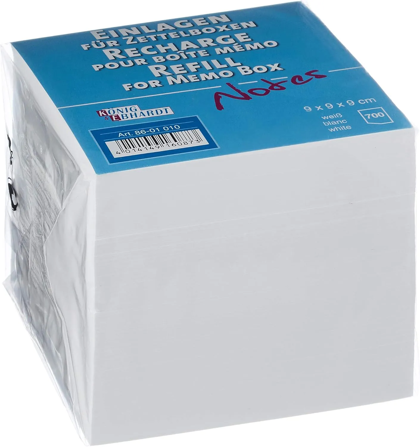 Bild von König und Ebhardt 8601010 Ersatzeinlage für Zettelbox mit 700 Blatt in Weiß