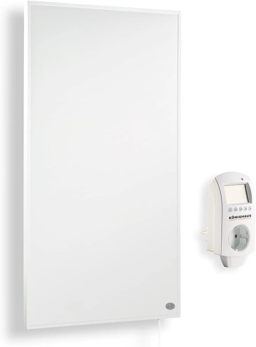 Bild von Könighaus Infrarotheizung 300 Watt mit TÜV SÜD und 5 Jahren Herstellergarantie, inklusive Smart Thermostat und App