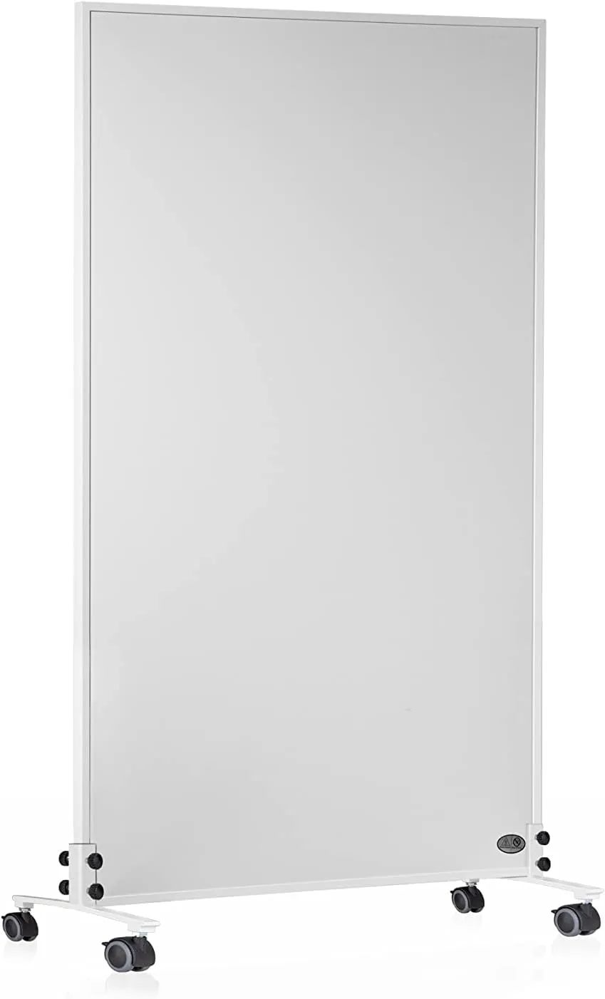 Bild von Könighaus Infrarotheizung Standgerät mit 600 Watt, energiesparend und mobil mit Thermostat und Rollen