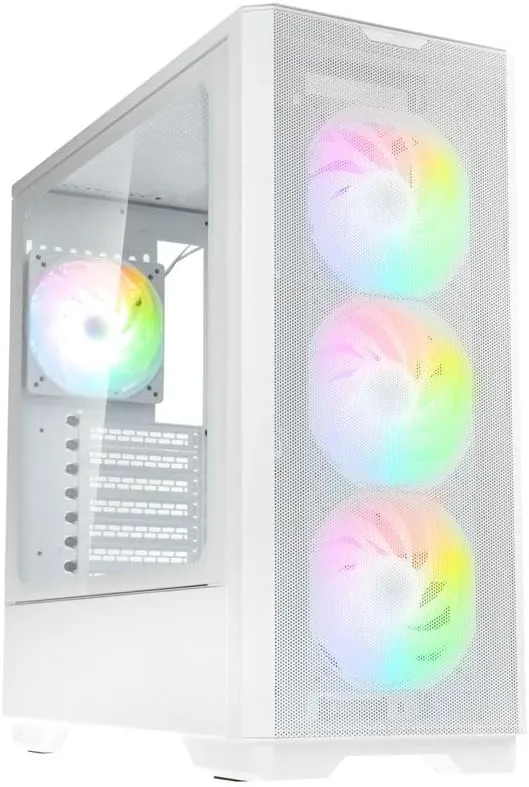 Bild von KOLINK Unity Solar PC-Gehäuse in Weiß für E-ATX-Motherboards mit Platz für GPUs bis 400 mm und 4 ARGB Lüftern mit 120 mm