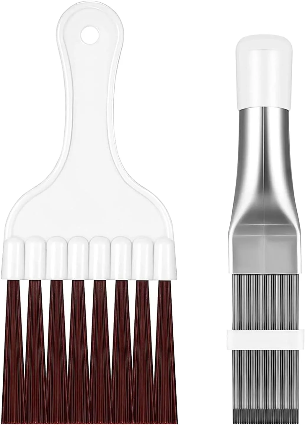 Bild von Kondensator Reinigung Kamm Set mit 2 Edelstahl Bürsten für Klimaanlagen und Kühler