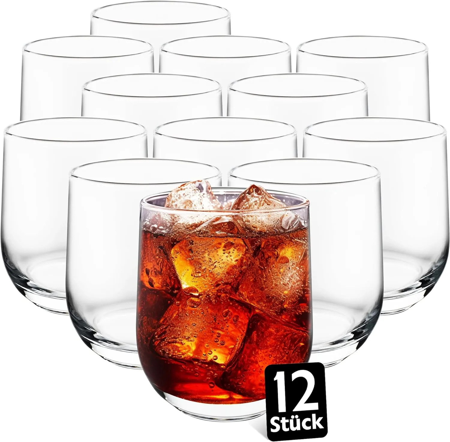 Bild von KONZEPT 12-teiliges Gläser Set mit 300 ml Saft- und Wassergläsern, ideal für Getränke und Cocktails