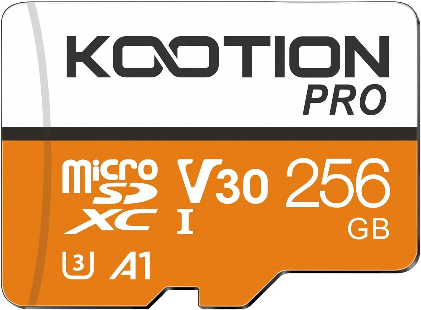 Bild von KOOTION 256 GB Micro SD Karte UHS-I mit A1 V30 für 4K und bis zu 100 MB/s, geeignet für Kameras, Handys und Tablets