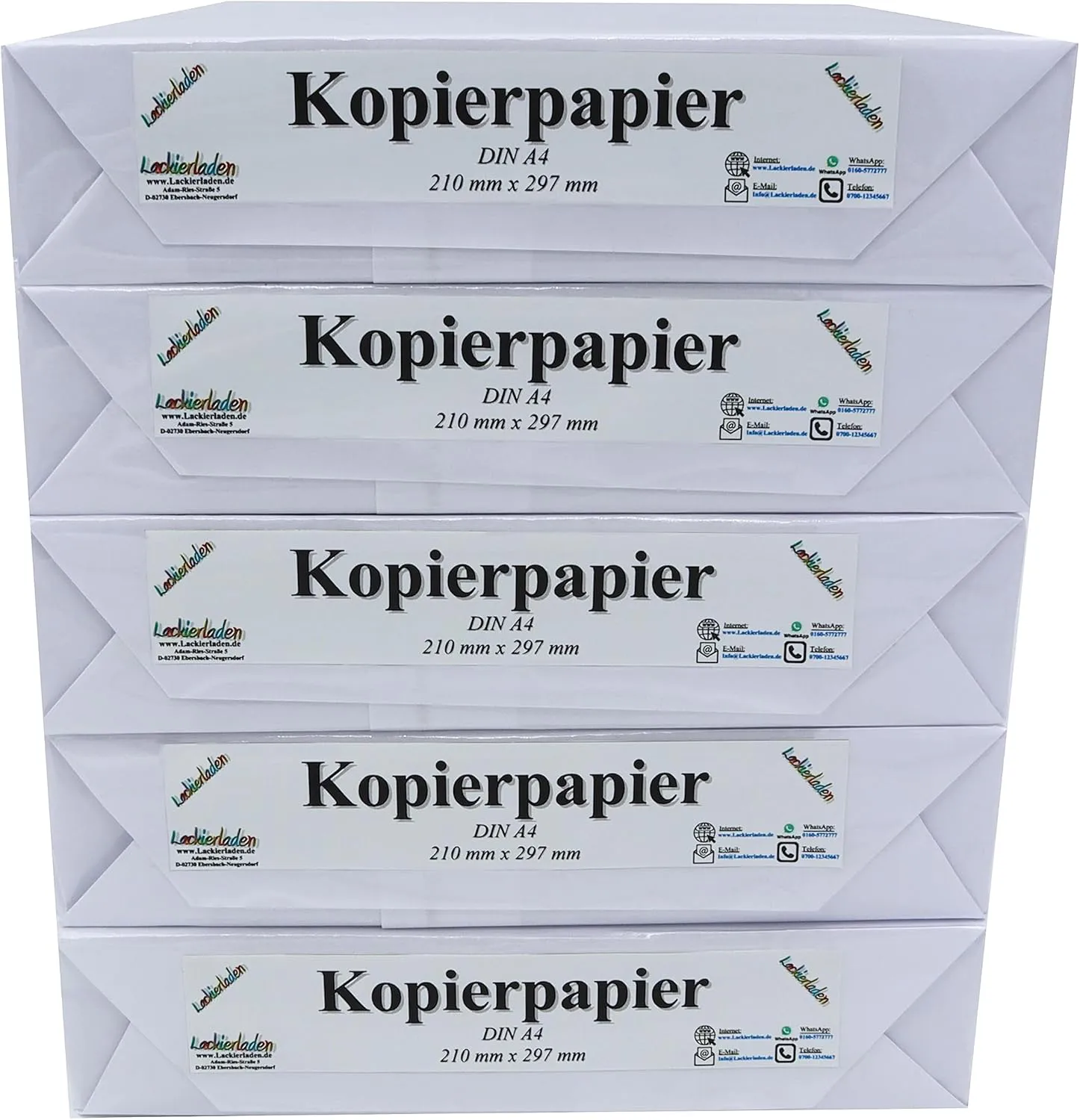 Bild von Kopierpapier A4 mit 2500 Blatt