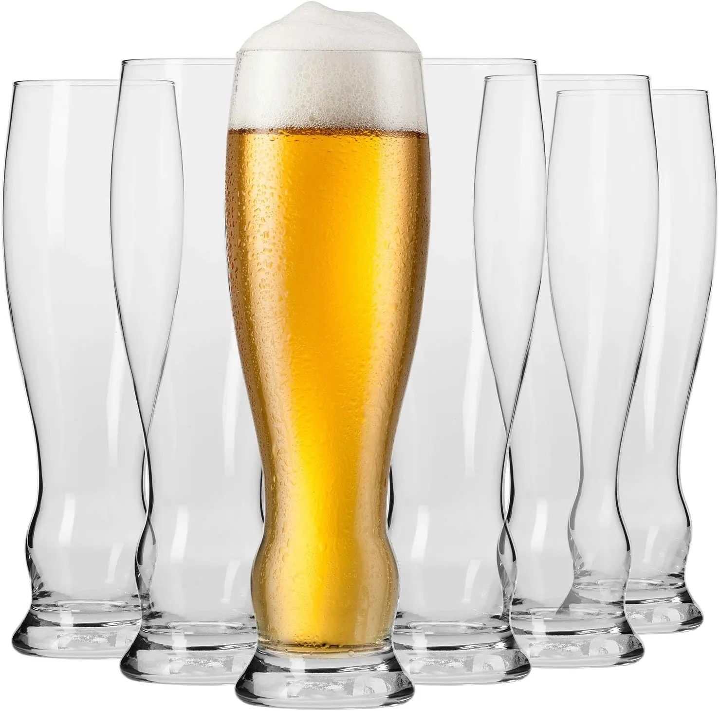 Bild von Krosno Splendour Set mit 6 Weizengläsern, 0,5 Liter, spülmaschinenfest