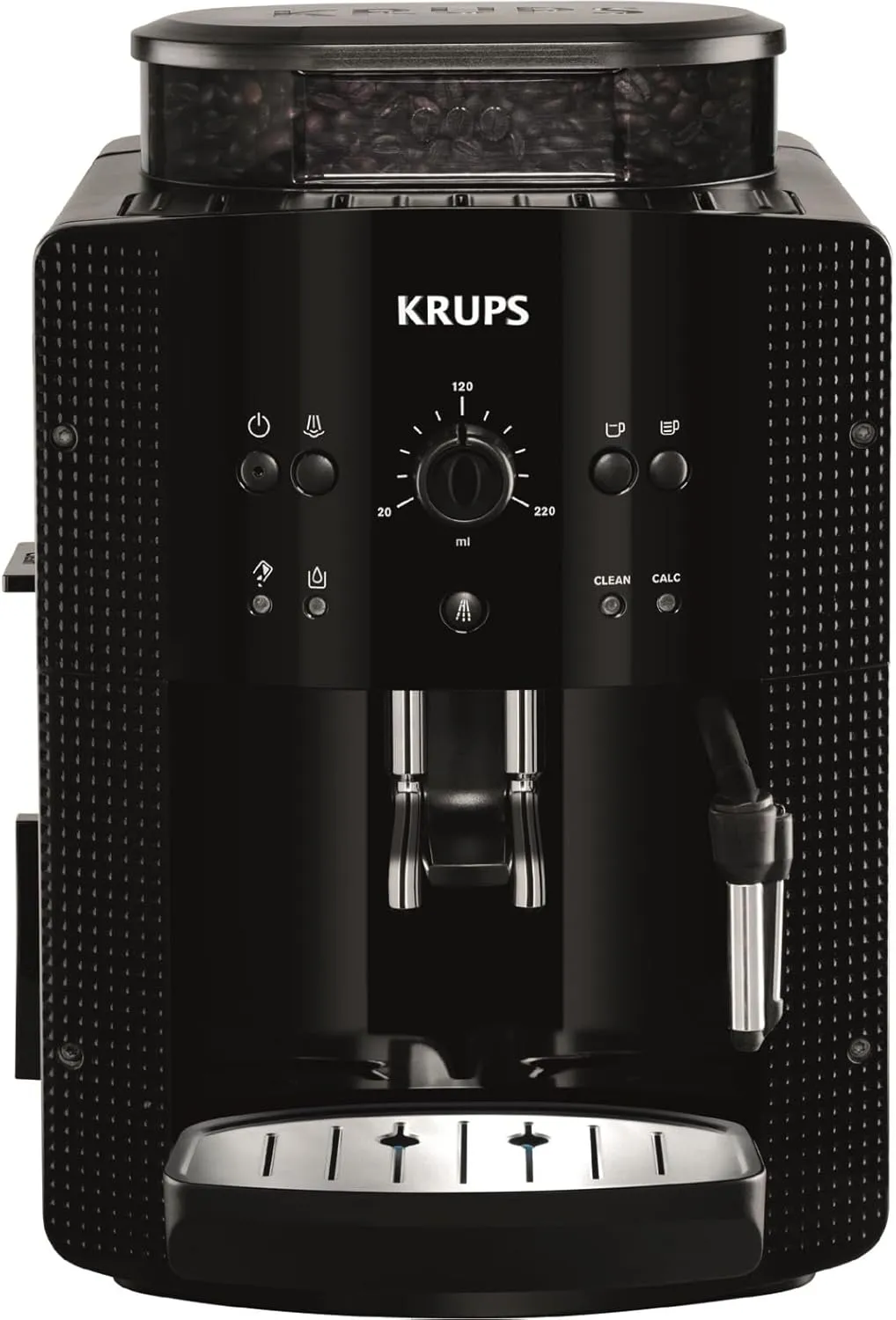 Bild von Krups EA810870 Kaffeevollautomat mit Milchschaumdüse und 2-Tassen-Funktion in Schwarz