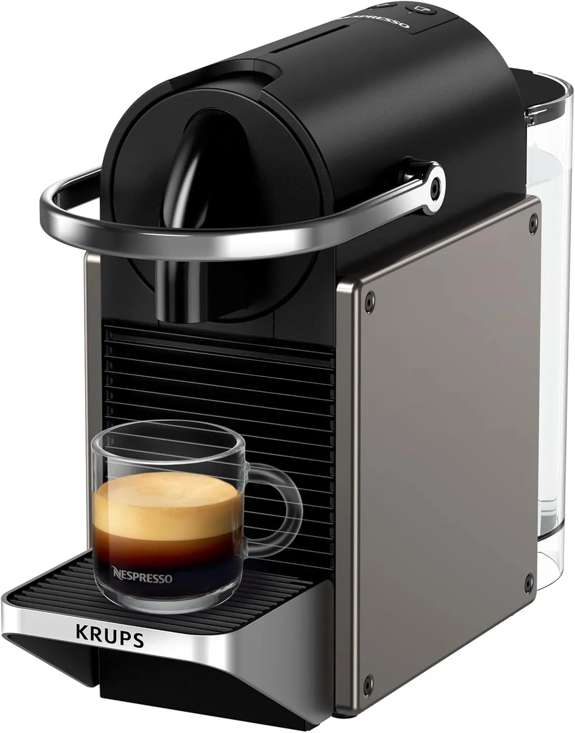 Bild von Krups Nespresso Pixie XN306T10 Kaffeekapselmaschine mit 1260 Watt und 0,7 Liter Wassertank