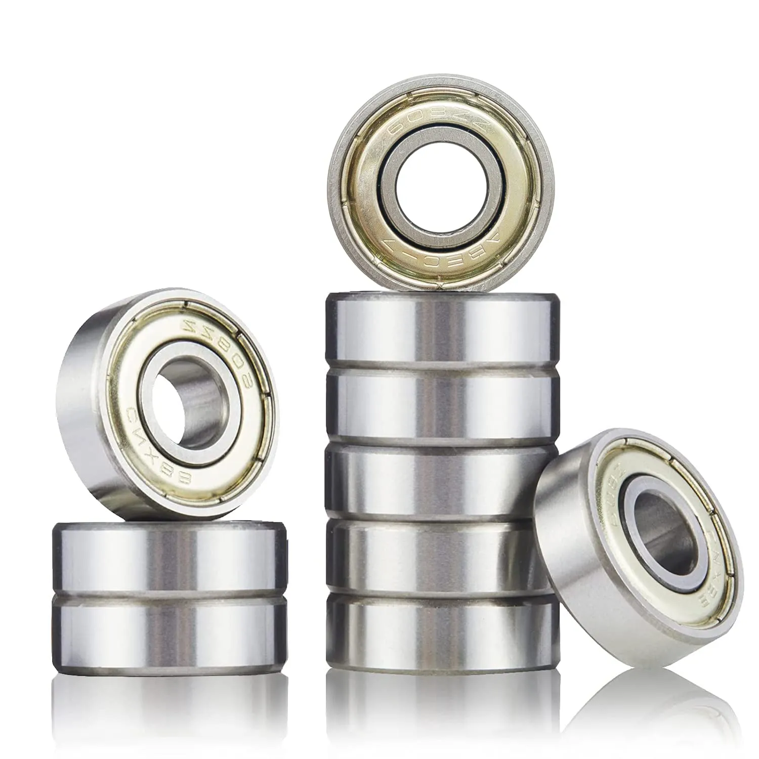 Bild von Kugellager 608ZZ 8x22x7 im 10er Set für Inliner und Skateboards mit ABEC 7 Bewertung