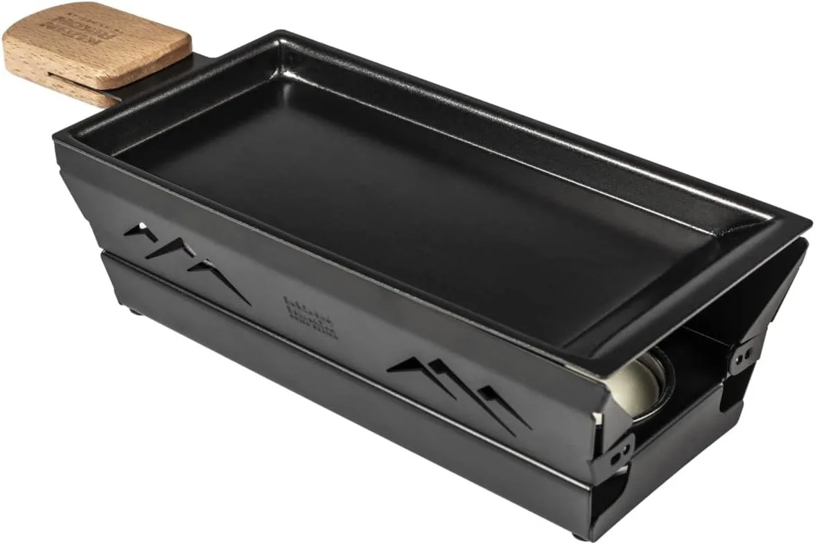 Bild von KUHN RIKON Mini Raclette Set in Schwarz mit antihaftbeschichteten Pfännchen