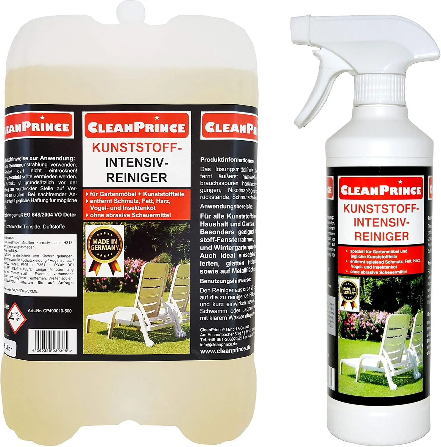 Bild von Kunststoff Intensivreiniger 2,5 Liter für Gartenmöbel und Witterungsrückstände