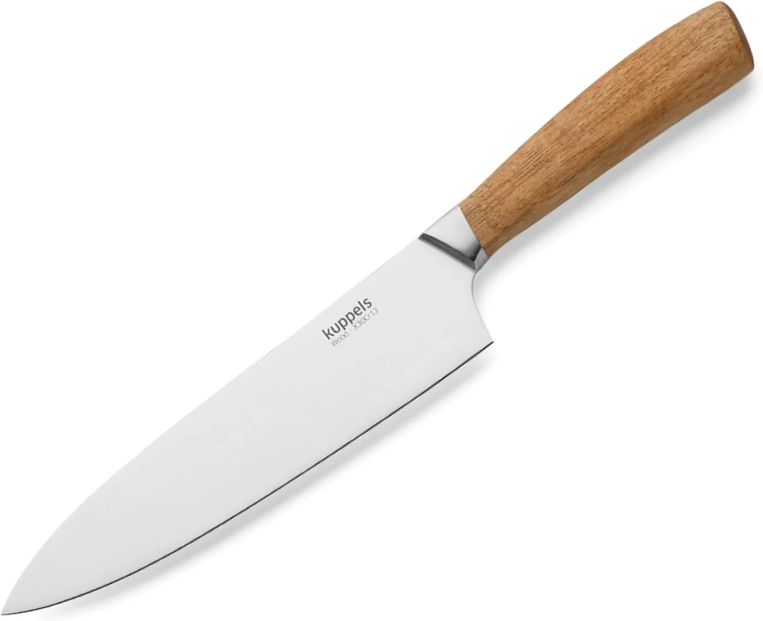 Bild von Kuppels Kochmesser mit 19 cm Klinge aus gehärtetem Edelstahl und Akazienholzgriff für präzises Schneiden