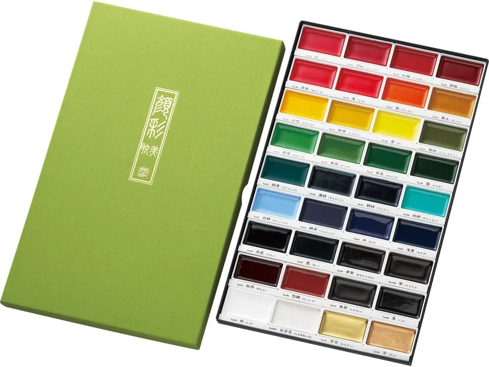 Bild von Kuretake Gansai Tambi Aquarellfarben Set mit 36 Farben