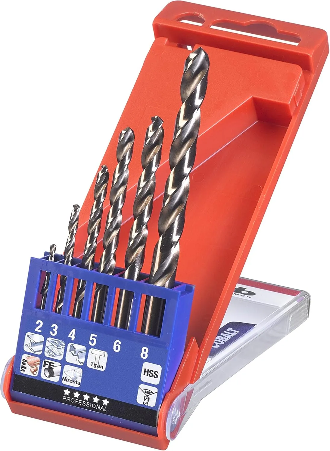 Bild von kwb HSS-E Metallbohrer Set mit 6 Teilen und Cobalt Legierung