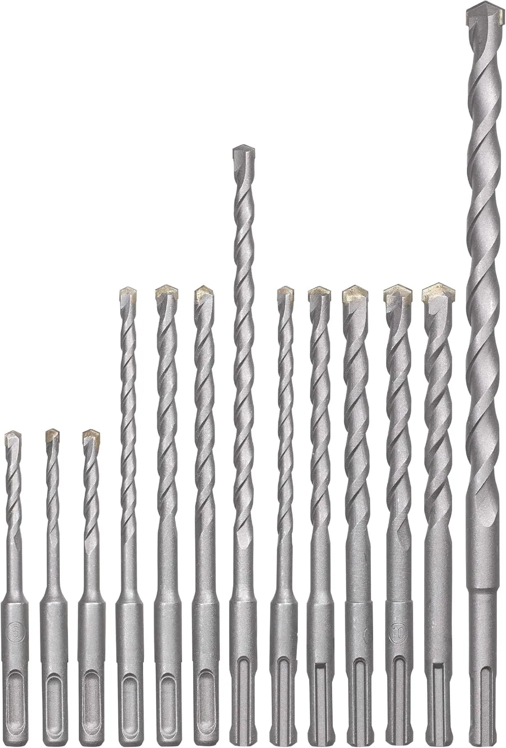 Bild von kwb SDS-Plus Hammer-Bohrer Set 12-teilig für Stein und Beton im Kunststoffkoffer