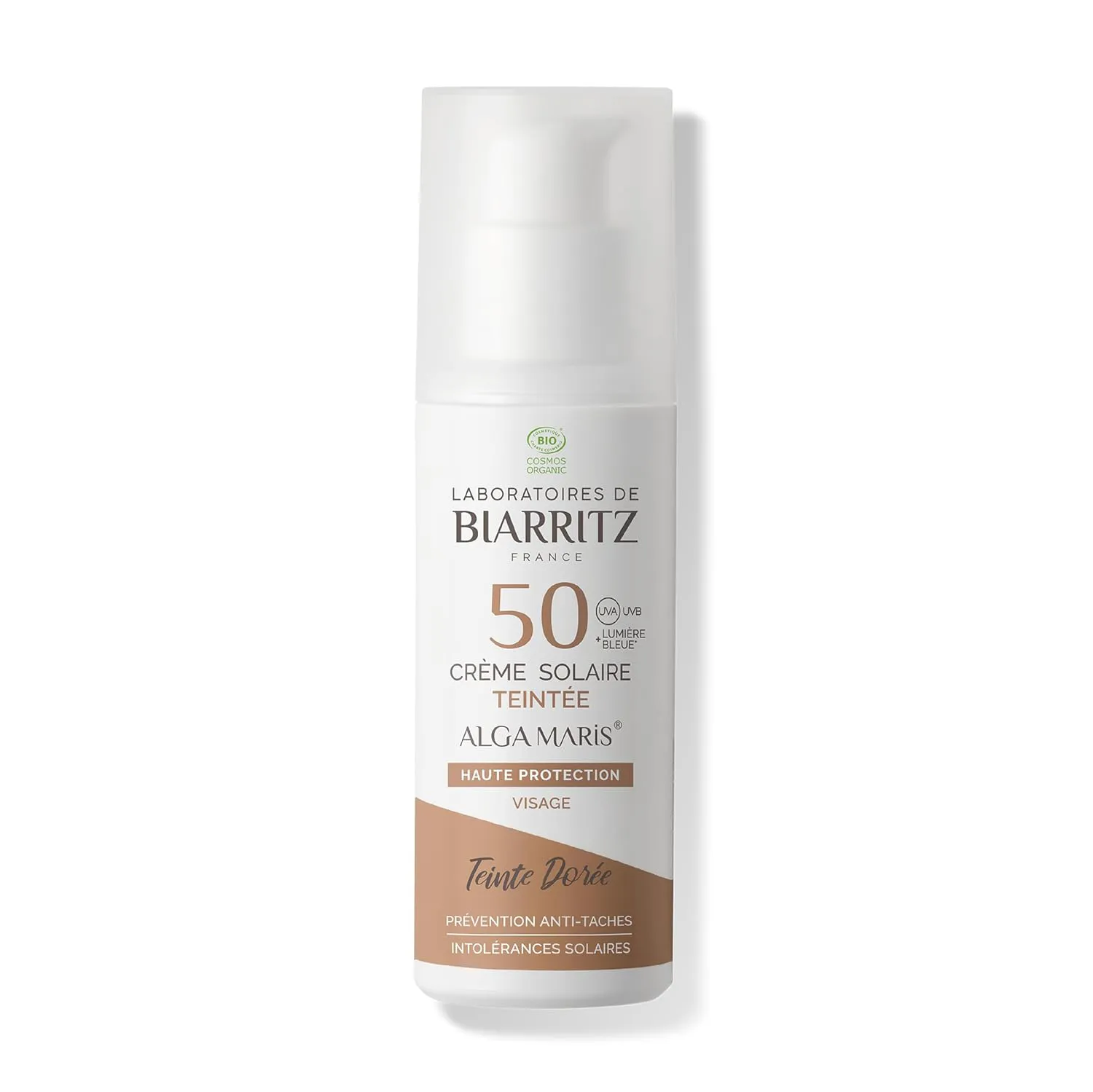 Bild von Laboratoires de Biarritz Getönte Sonnencreme Gesicht Gold LSF50 Bio-zertifiziert 50 ml