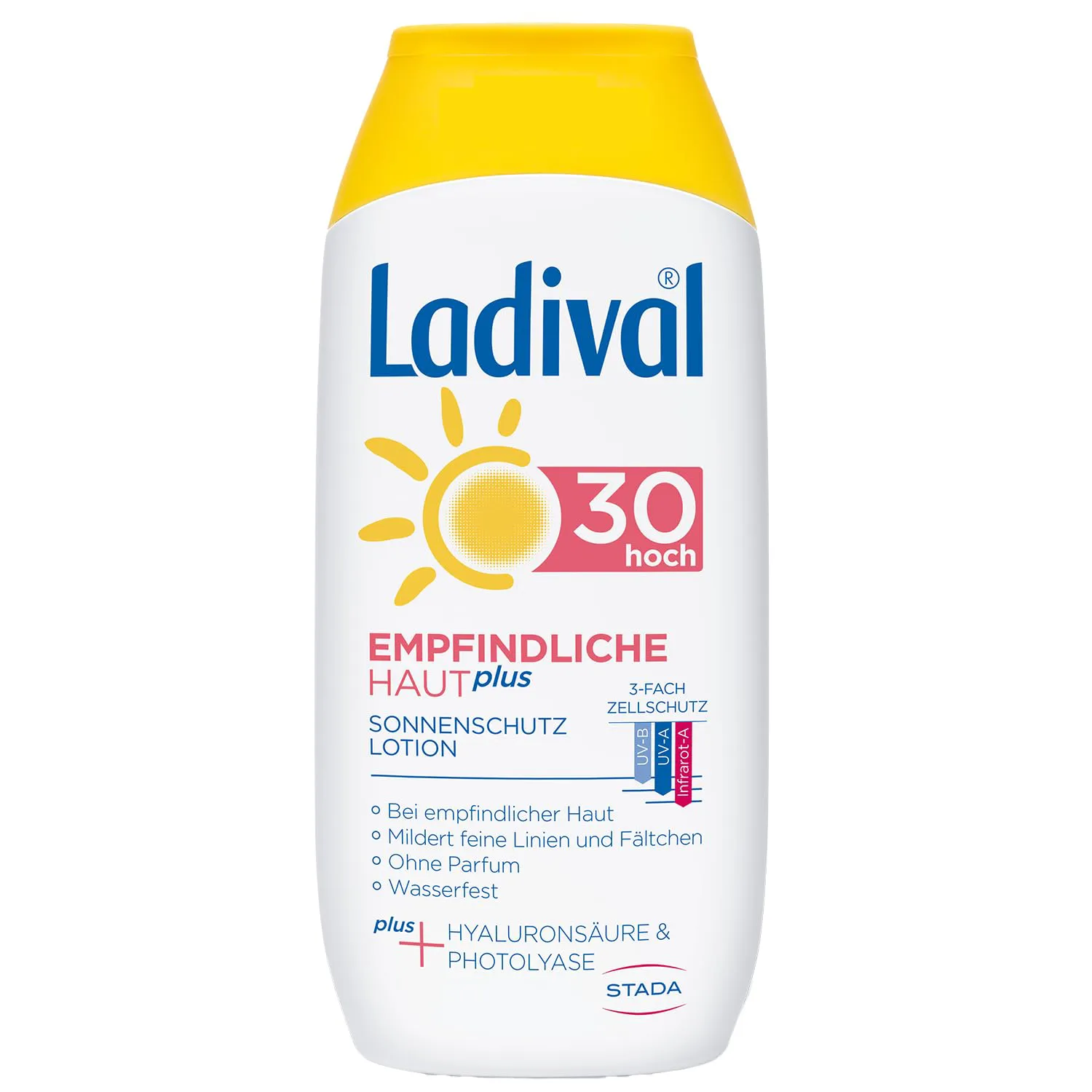 Bild von Ladival Sonnenschutz Lotion für empfindliche Haut mit Lichtschutzfaktor 30, parfümfrei und wasserfest, 200 ml
