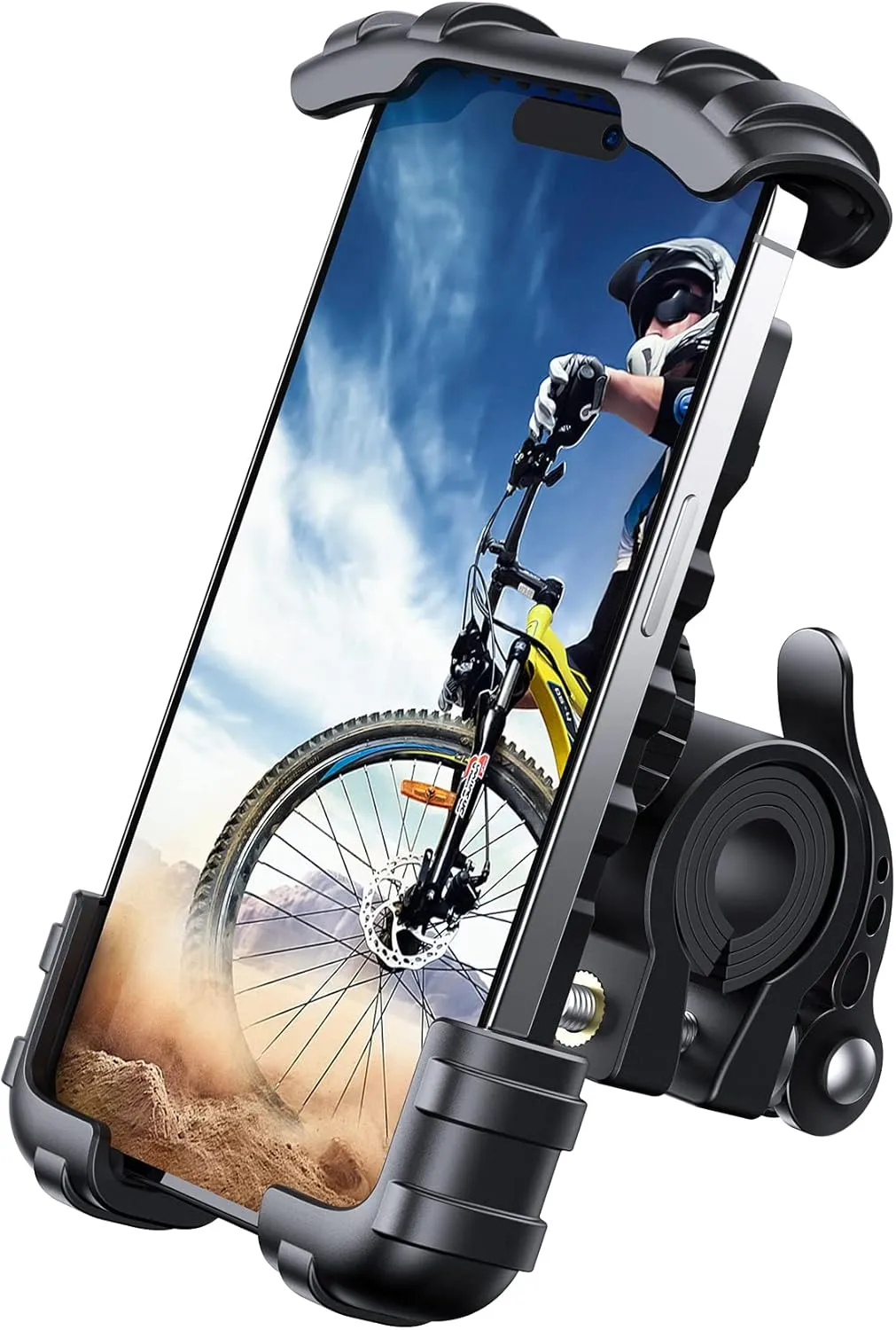Bild von Lamicall 360 Grad Handyhalterung für Fahrrad und Motorrad, kompatibel mit iPhone und Samsung Smartphones