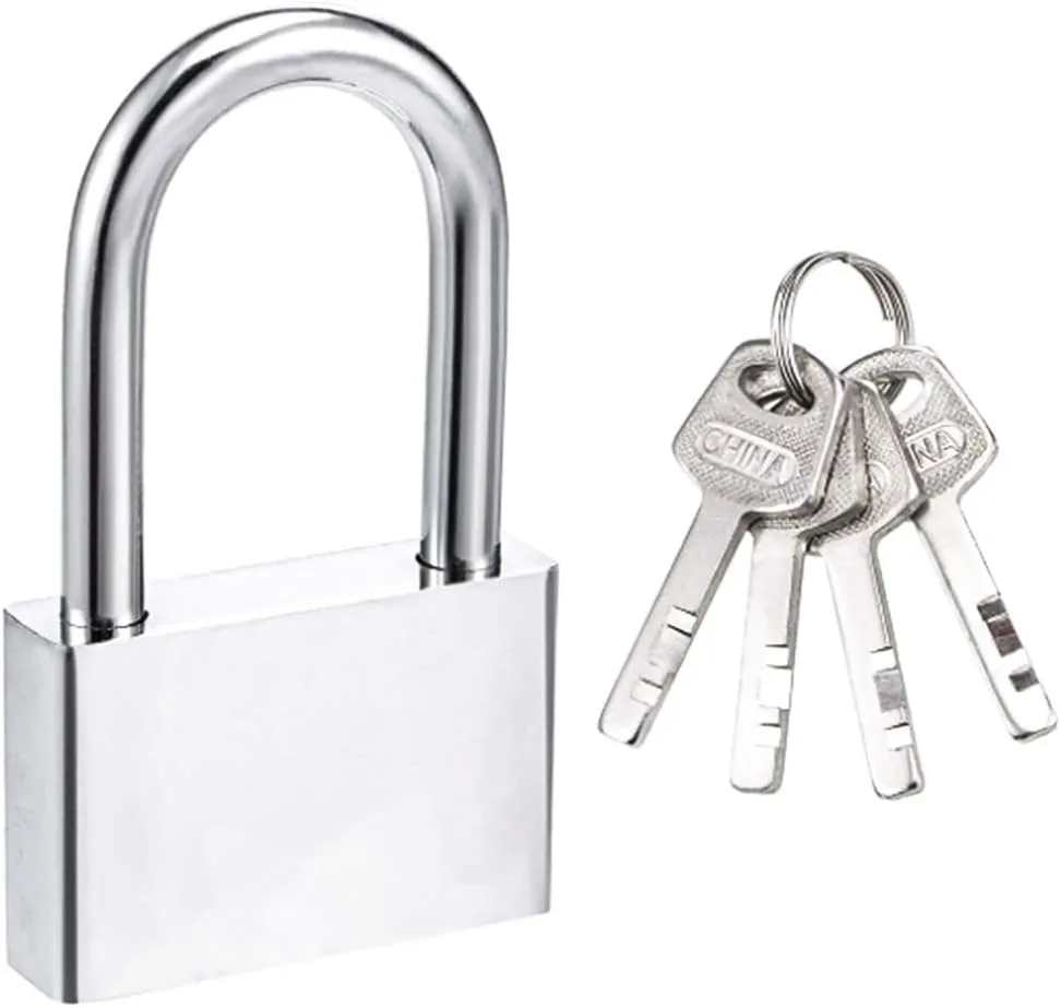Bild von Lamondre Vorhängeschloss mit 50 mm und 4 Schlüsseln, ideal für Spinde, Schuppen, Garagen und Zäune