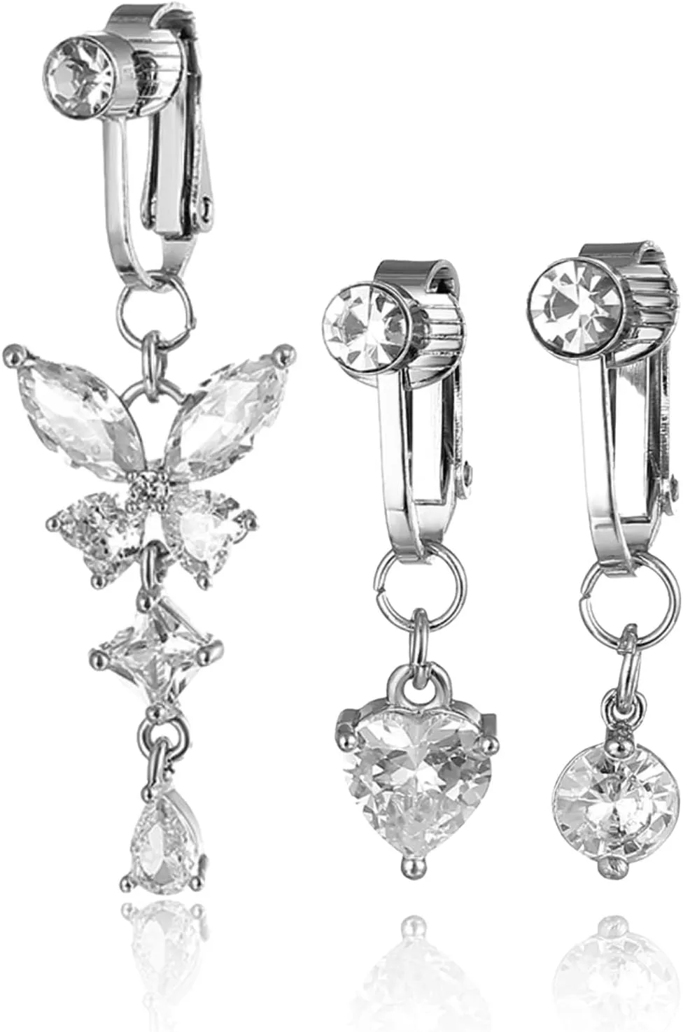 Bild von Landrain 3er Set Fake Bauchnabelpiercing für Damen