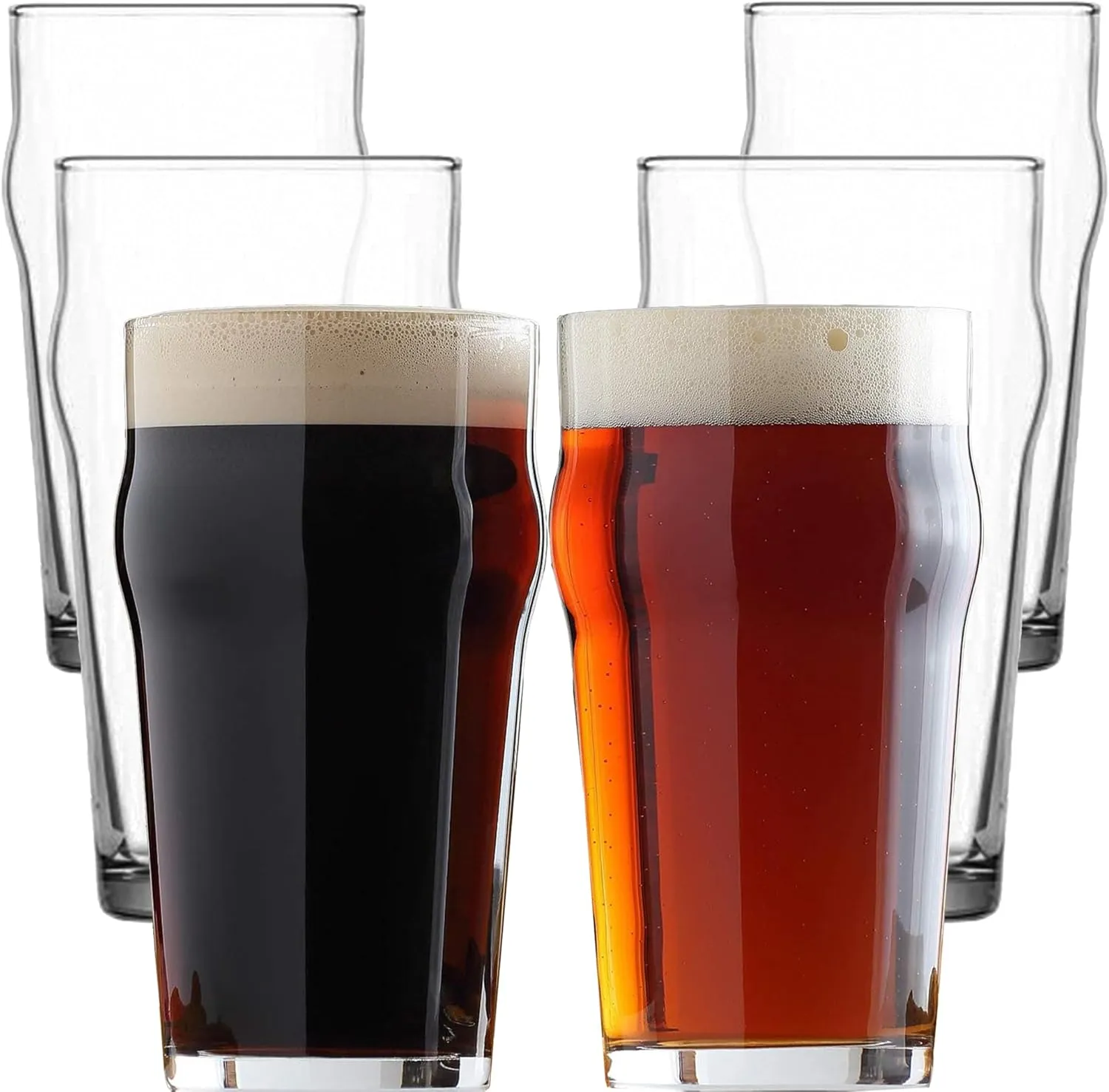 Bild von LAV Premium 6er Set Pint Biergläser mit 570 ml, bleifrei, vielseitig einsetzbar als Bier- oder Wassergläser