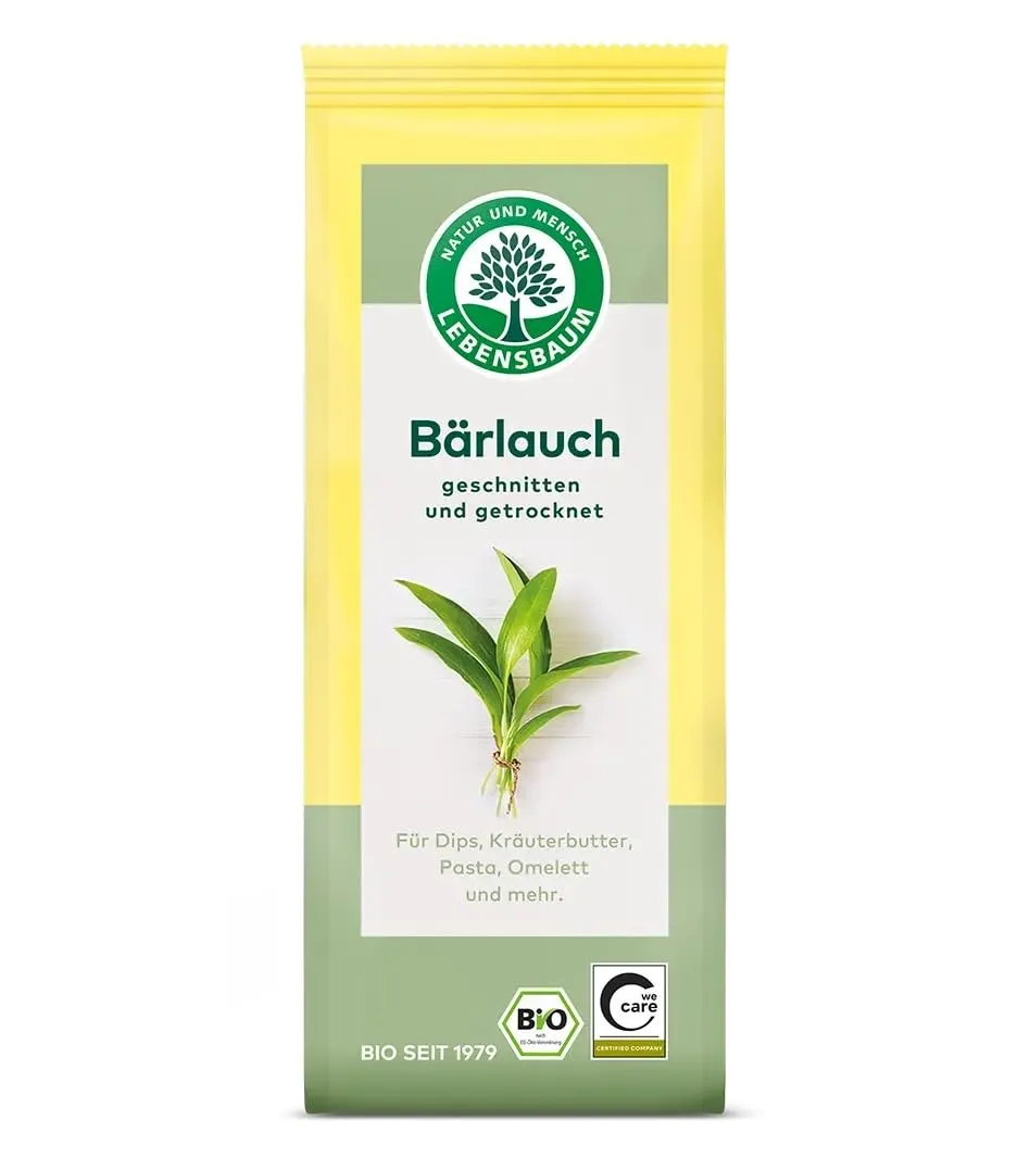 Bild von Lebensbaum Bärlauch Bio-Gewürz geschnitten und getrocknet, ideal für Dips, Kräuterbutter und Pasta, 15 g
