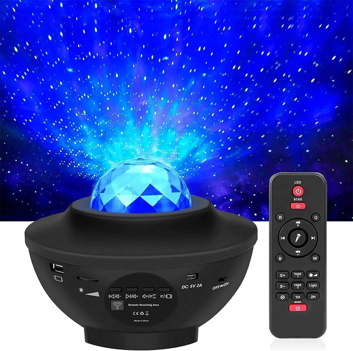 Bild von LED Projektor Sternenhimmel mit Fernbedienung und Bluetooth Lautsprecher für Kinder und Erwachsene