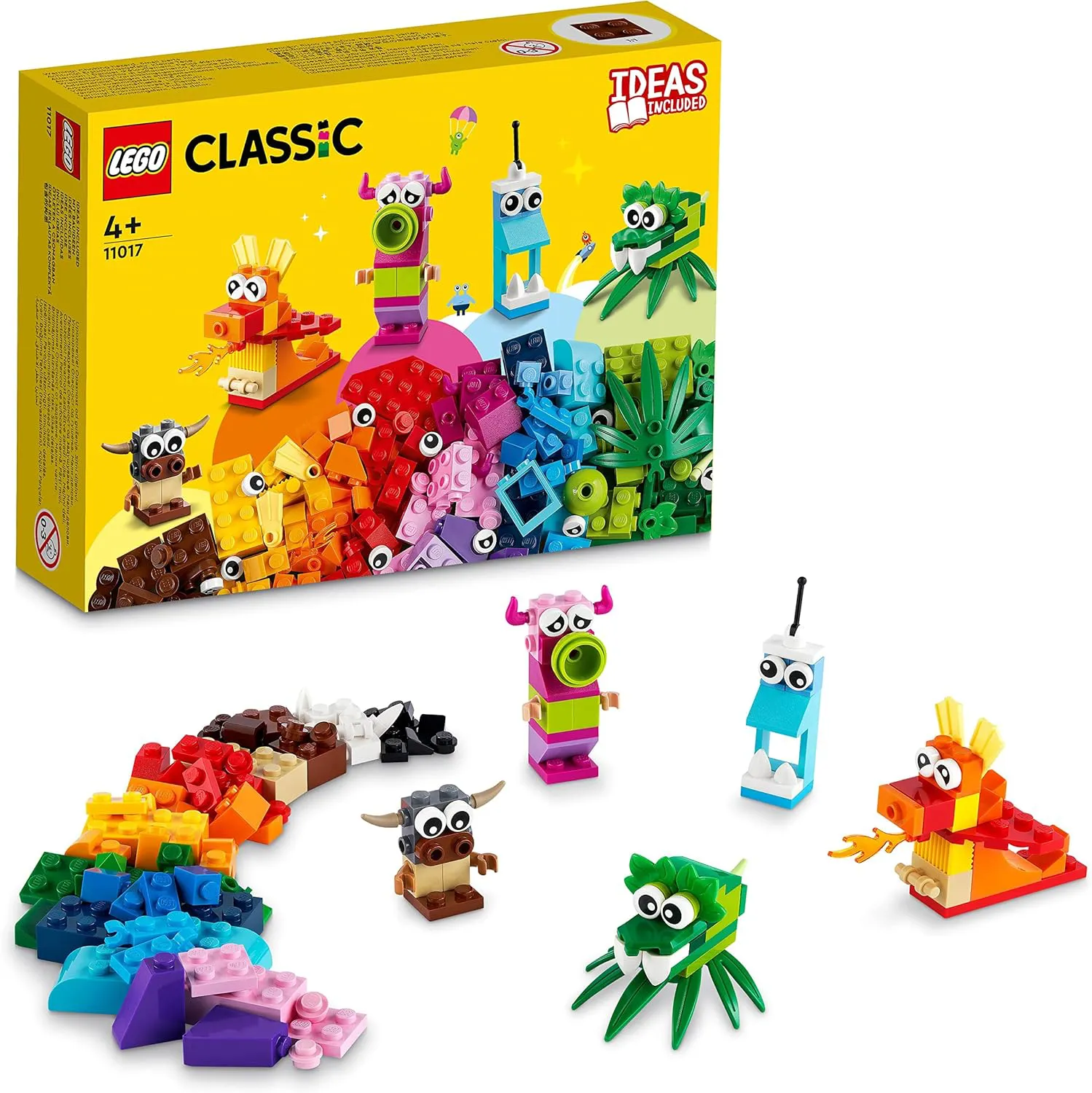 Bild von LEGO Classic Kreatives Monster Set 11017 mit Bausteinen für Kinder ab 4 Jahren