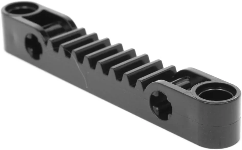 Bild von LEGO Technic Zahnstangen Set in Schwarz mit 2 Stück und 1x7 Noppen