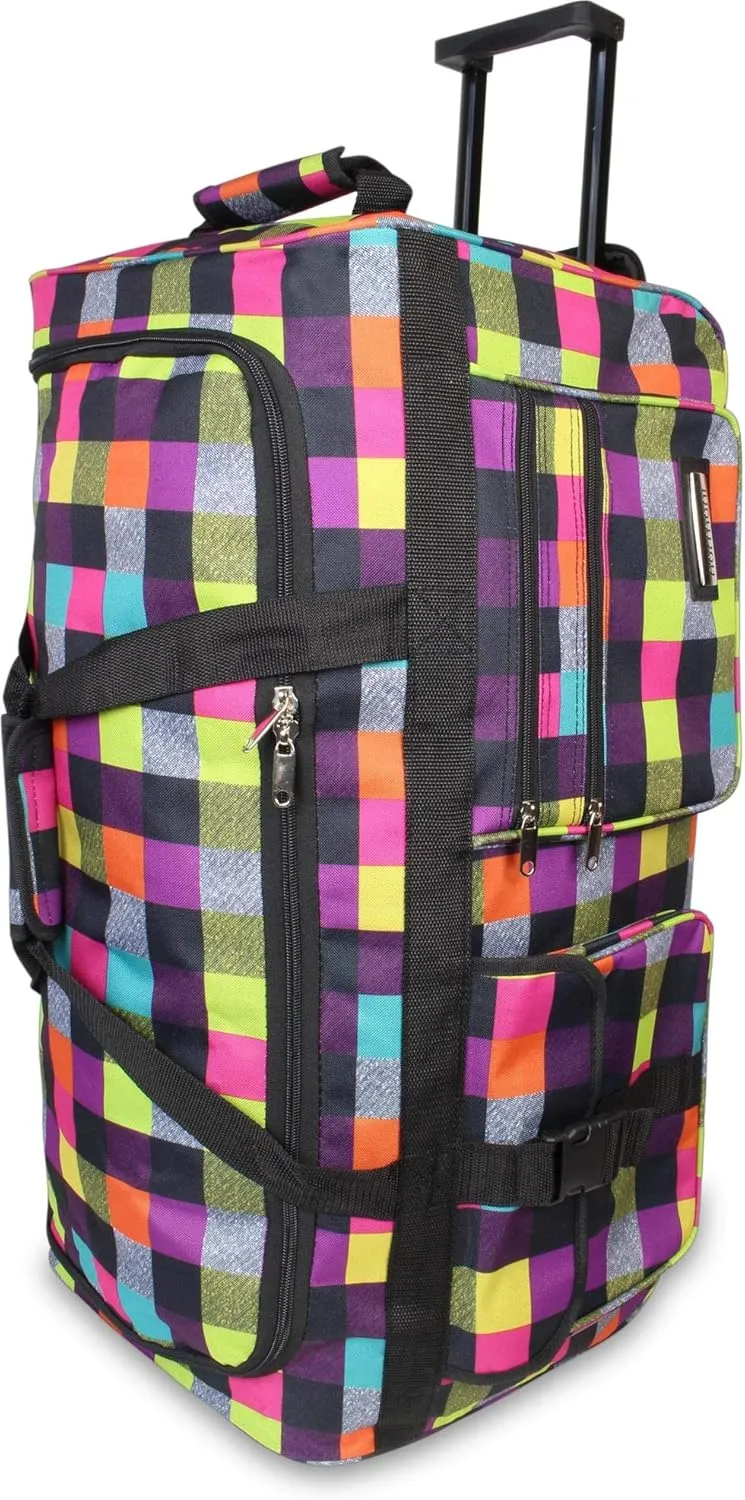 Bild von Leichte robuste Sport und Reisetasche mit 80 bis 120 Litern, wasserabweisend und reißfest, mit verstärktem Boden und 2 Rollen