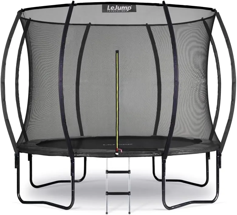 Bild von LeJump Trampolin mit 366 cm Durchmesser für Fitness und Garten, inklusive Sicherheitsnetz und Randabdeckung