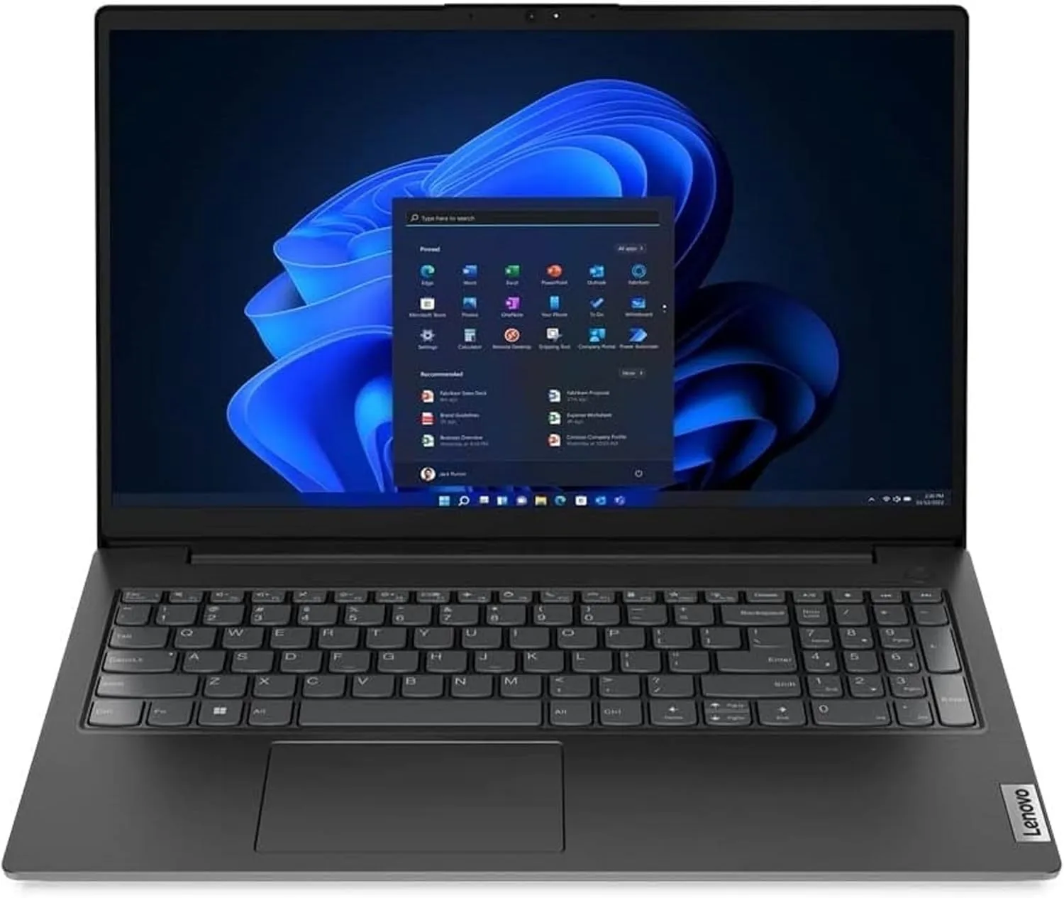 Bild von Lenovo Laptop mit 15,6 Zoll FHD Display, Intel N4500 Prozessor, 8 GB RAM, 256 GB SSD und vorinstalliertem Windows 11