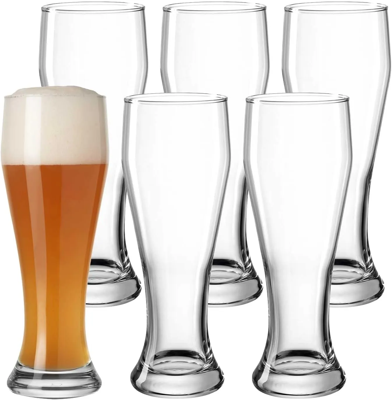 Bild von LEONARDO HOME 6er Set Weizenbierglas 0,5 Liter, 8 cm