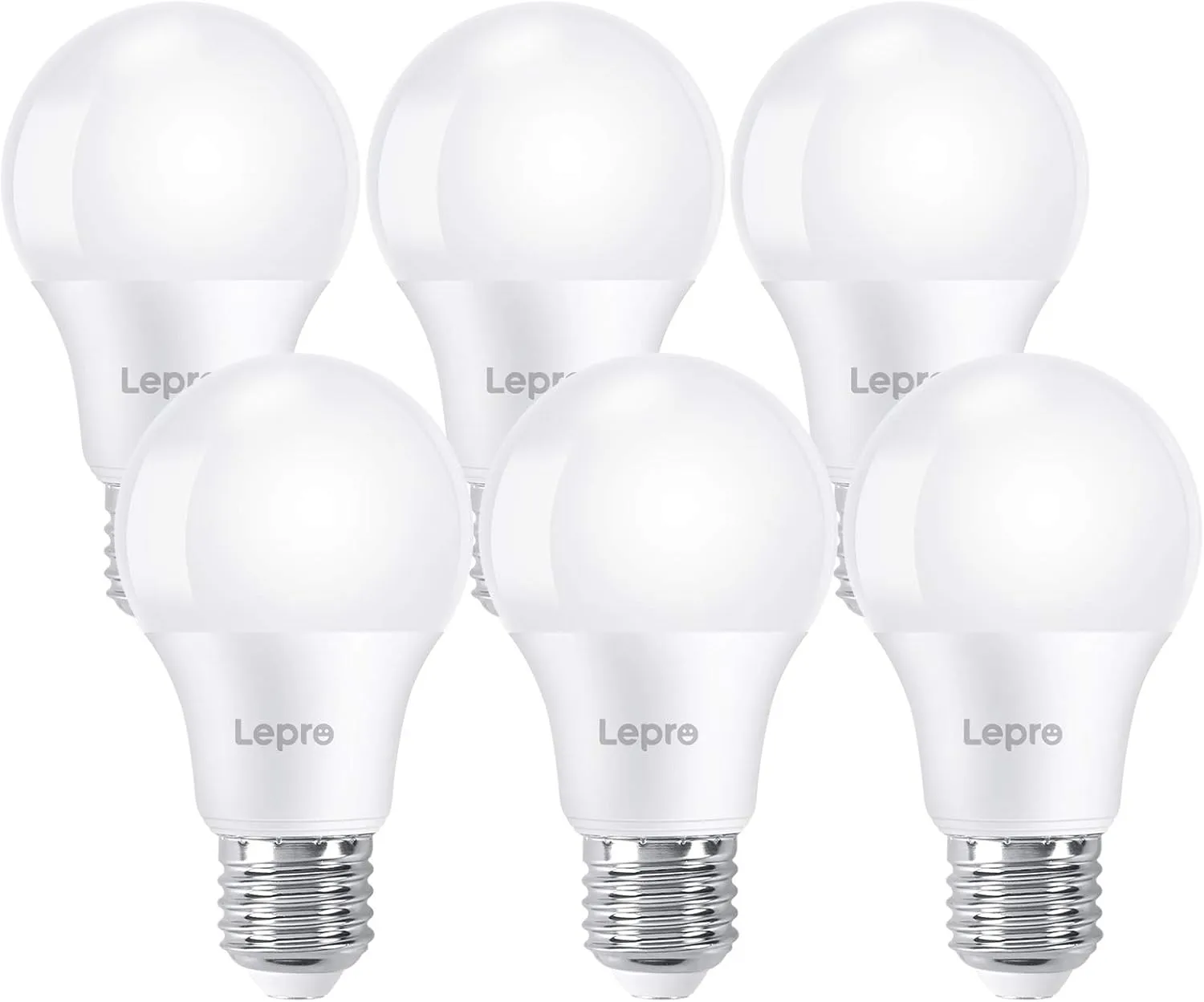Bild von Lepro E27 LED Glühbirne Warmweiß 7,5 Watt im 6er Pack mit 750 Lumen und 2700 Kelvin