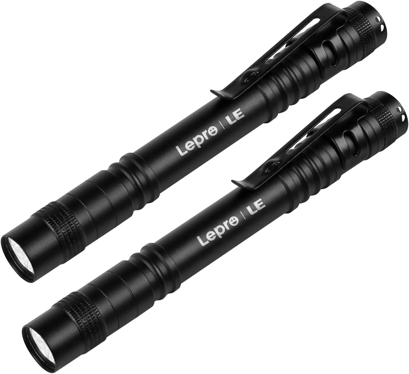 Bild von Lepro Mini LED Taschenlampe Set mit 2 Stück, IPX4 wasserdicht und 3 Modi für Inspektion und Reparatur